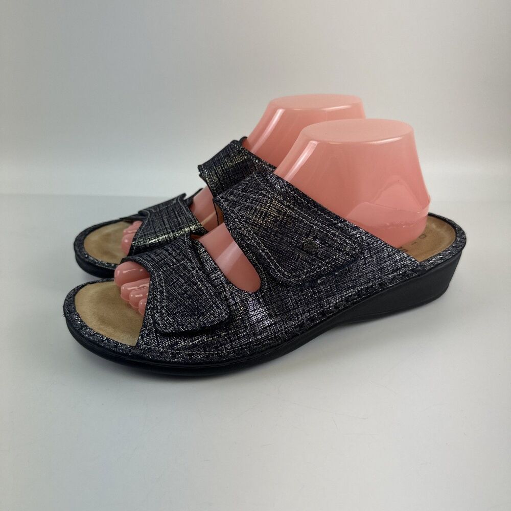 Finn Comfort‎ Jamaika Isotta Marine Slide Sandal Blue Comfort Womens 41 US 10 - Picture 2 of 13